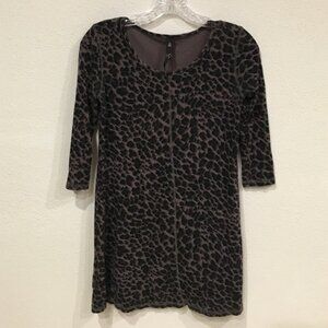 Jessica Simpson Animal Print Tunic Size XS EUC
